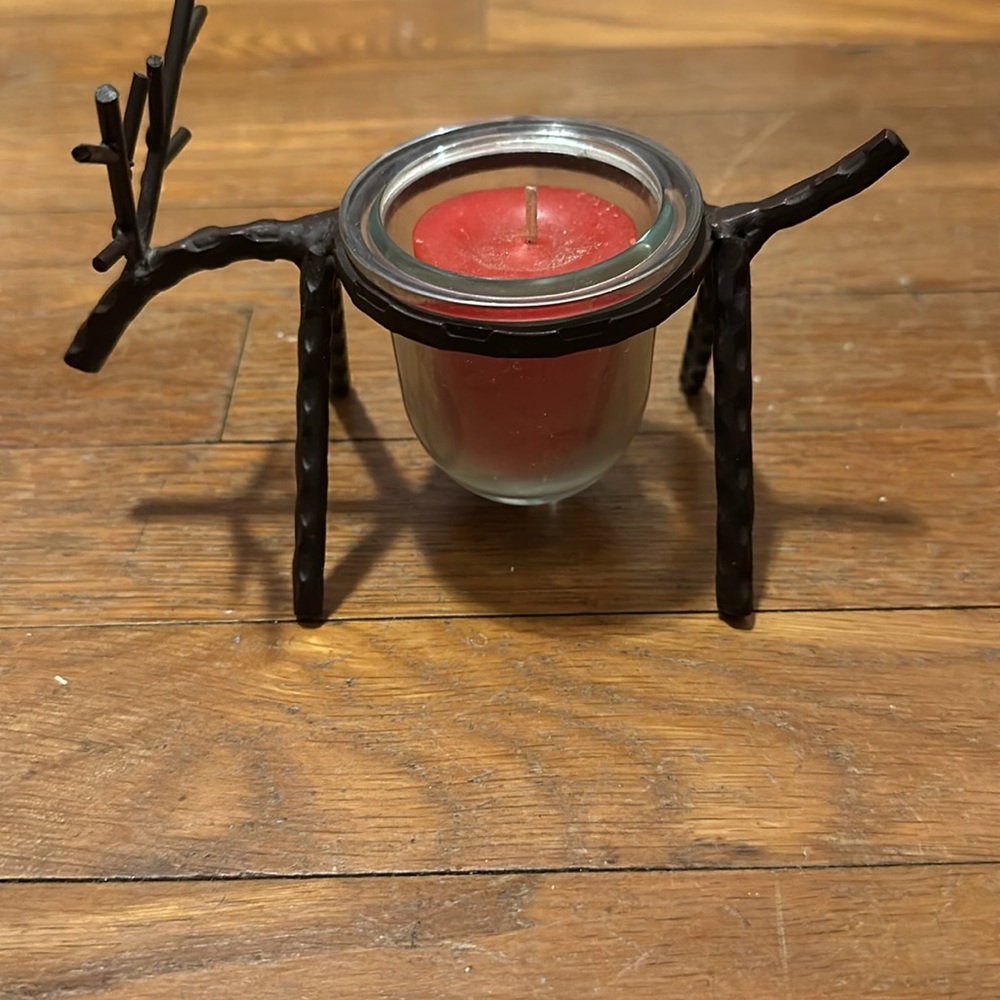Metal Reindeer Votive Holder - Picture 3 of 3